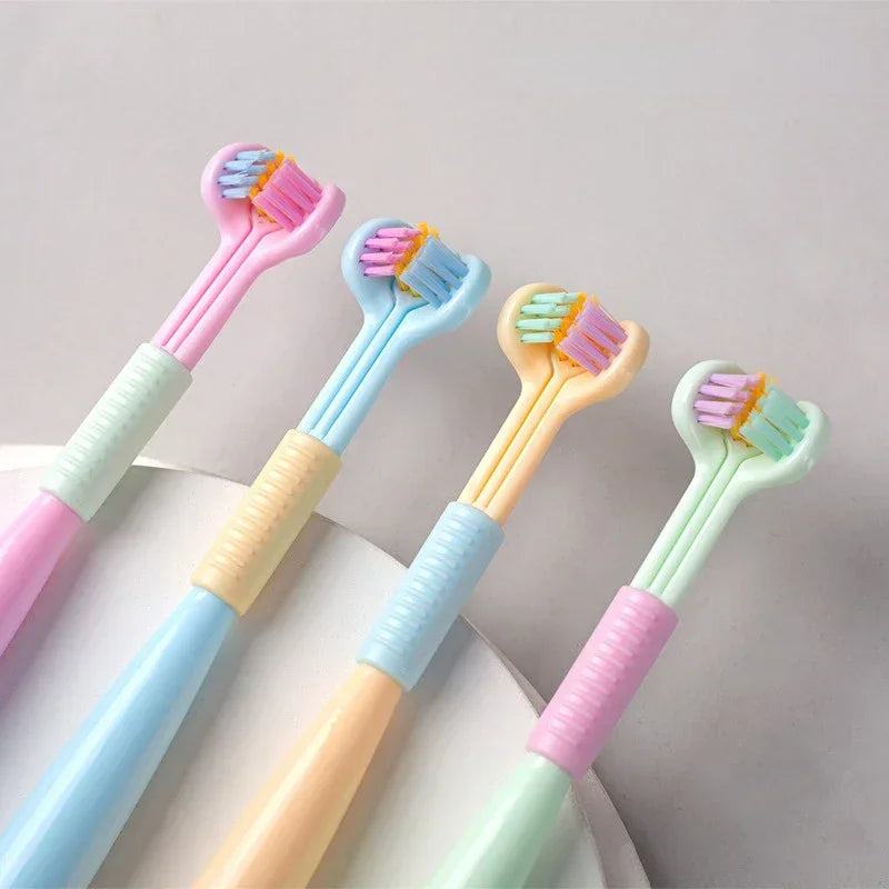 Three-sided Children's Soft Toothbrush