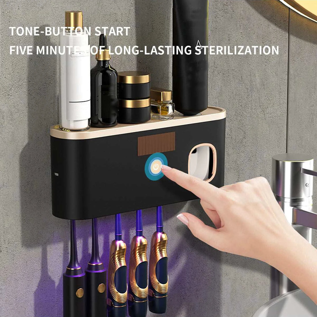 Smart Toothbrush Sanitizer Holder